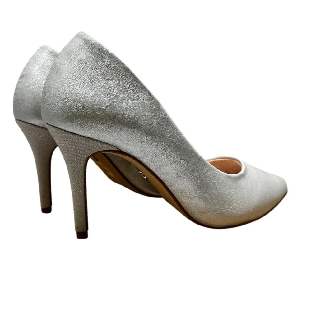 Antonia Saint NY Victoria Hello 3.0 Silver Metallic, Size‎ 7.5